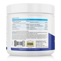 Vetnique Dermabliss chews close-up demonstrates easy texture for itch relief and immune support.