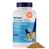 Vetnique Glandex pumpkin-seed fiber powder bottle supports healthy anal glands.