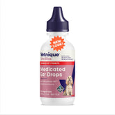 Vetnique Oticbliss bottle-front view for dog and cat ear care.