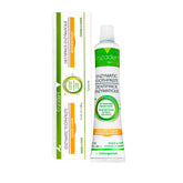 Vetoquinol Enzadent toothpaste tube with poultry flavor for clean, fresh-smelling pet breath.