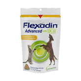 Vetoquinol Flexadin Advanced package front view highlighting joint support chews.