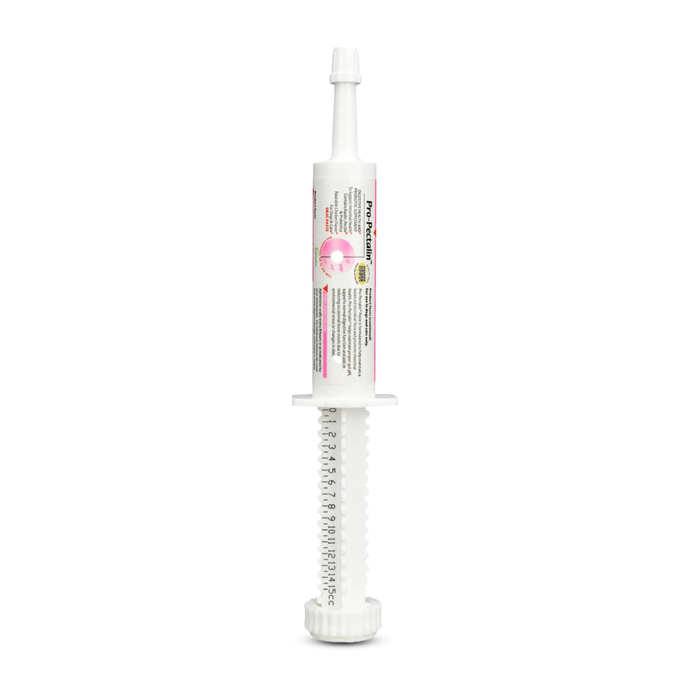 Vetoquinol Pro-Pectalin paste application demonstrates easy administration for dogs and cats.