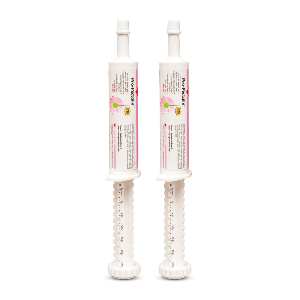 Vetoquinol Pro-Pectalin Oral Paste bottle demonstrates chicken-flavored stool support for pets.
