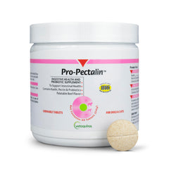 Vetoquinol Pro-Pectalin packaging with chewable tablets for situational diarrhea relief.