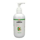 Vetoquinol Triglyceride Omega-3 bottle supports pet skin and coat health.