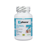 Vetoquinol Zylkene bottle front label showing daily calming support for small pets.