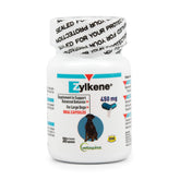 Vetoquinol Zylkene capsule closeup supporting calmness without drowsiness