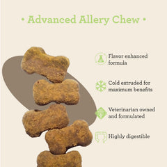 VetPro Complete advanced allergy chews on dog treat display for seasonal itch relief