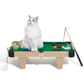 VETRESKA 4 in 1 cat toy mini pool table with billiard balls boosts interactive play and focus