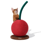VETRESKA cherry cat scratching post tall design inviting indoor scratching and play.
