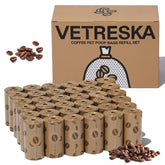 VETRESKA dog poop bags 540-count coffee scented for odor control during walks