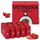 VETRESKA paquete 20 rollos para pasear perros y gatos, con bolsas prácticas.