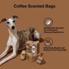 VETRESKA poop bags holder attaches easily to leash or belt for quick access