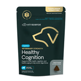 VetriScience Healthy Cognition chews bottle front for senior brain support.