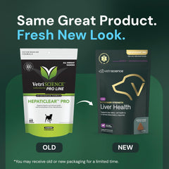 VetriScience Liver Health Chews packaging illustrates premium canine detox and immune support.