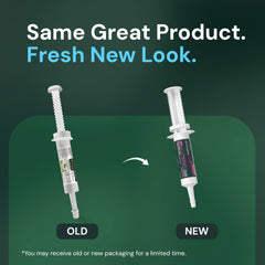 VetriScience Quick Action Diarrhea Aid Paste being applied to a pet