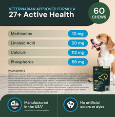 VetriScience dog chewing chew shot capturing palatable texture for daily nutrient intake