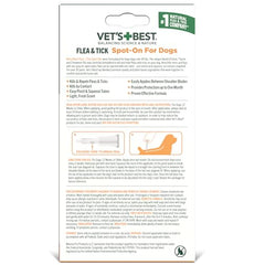 Vets Best dropper-bottle highlights easy-to-apply treatment for pests