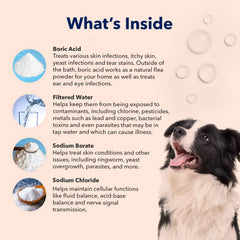 Vets Preferred Eye Cleaner tear stain remover reduces crust around eyes.