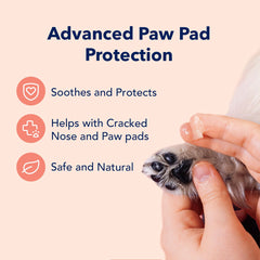 Vets Preferred Paw Balm apply paw demonstrates quick, easy use