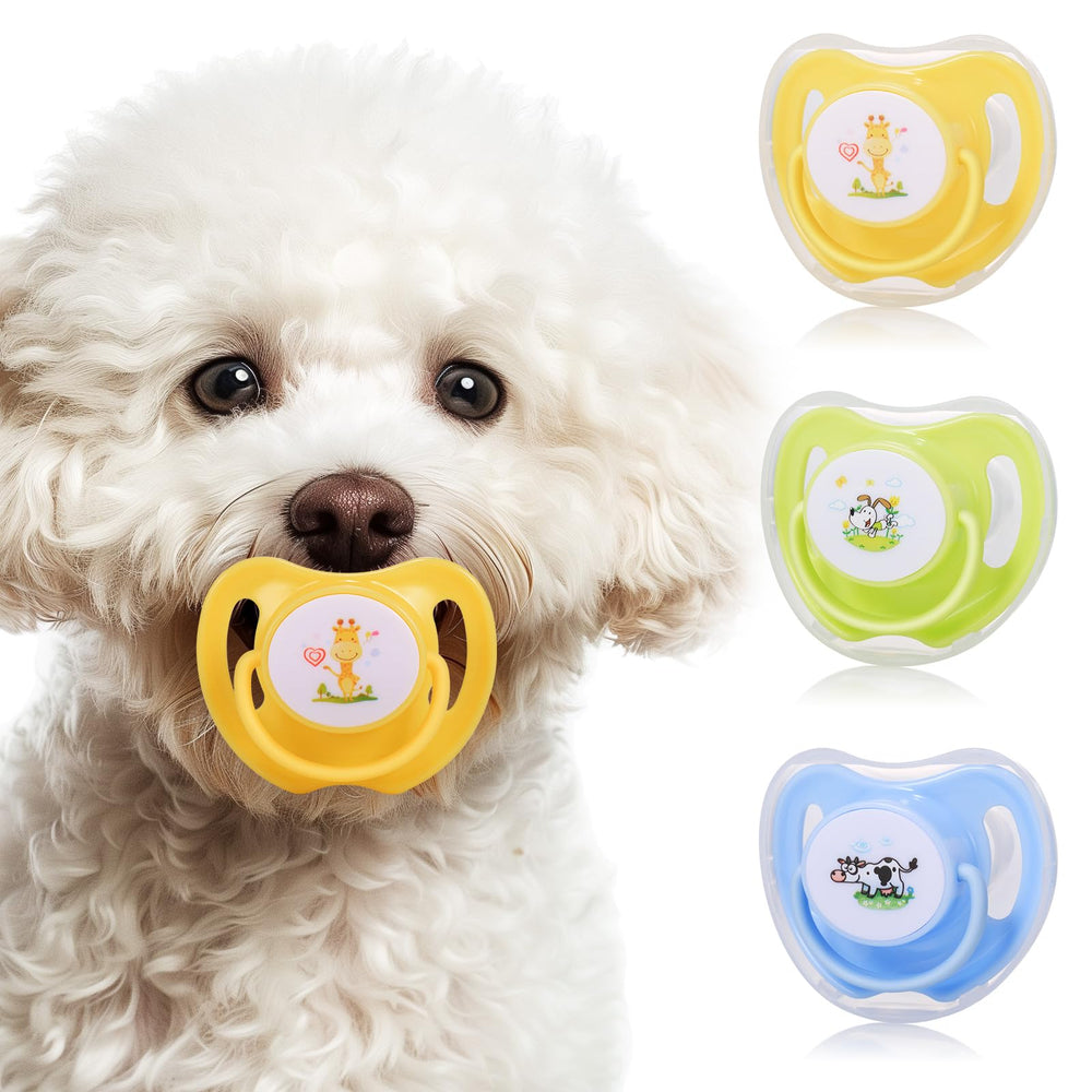 Vexulipro pet pacifiers pack puppy photos—safe photo props for charming social media moments.