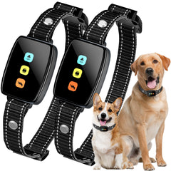 VGIUB dog training collar remote showing beep and vibration modes for simple obedience training.