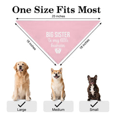 Vgrti big sister dog bandana for baby gender reveal, perfect for playful shower snaps.