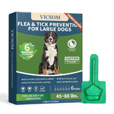 VICSOM dog flea-tick-treatment application on skin for even coverage