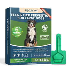 VICSOM dog flea-tick-treatment application on skin for even coverage
