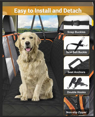 Victoper mesh window keeps you and your dog connected during rides.