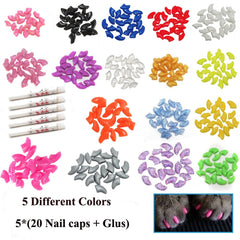 VICTHY nail caps color pack five colors provide cute customizable looks.