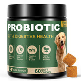 VientoSeek Duck Probiotics bottle-front showing daily gut-friendly supplement for dogs.