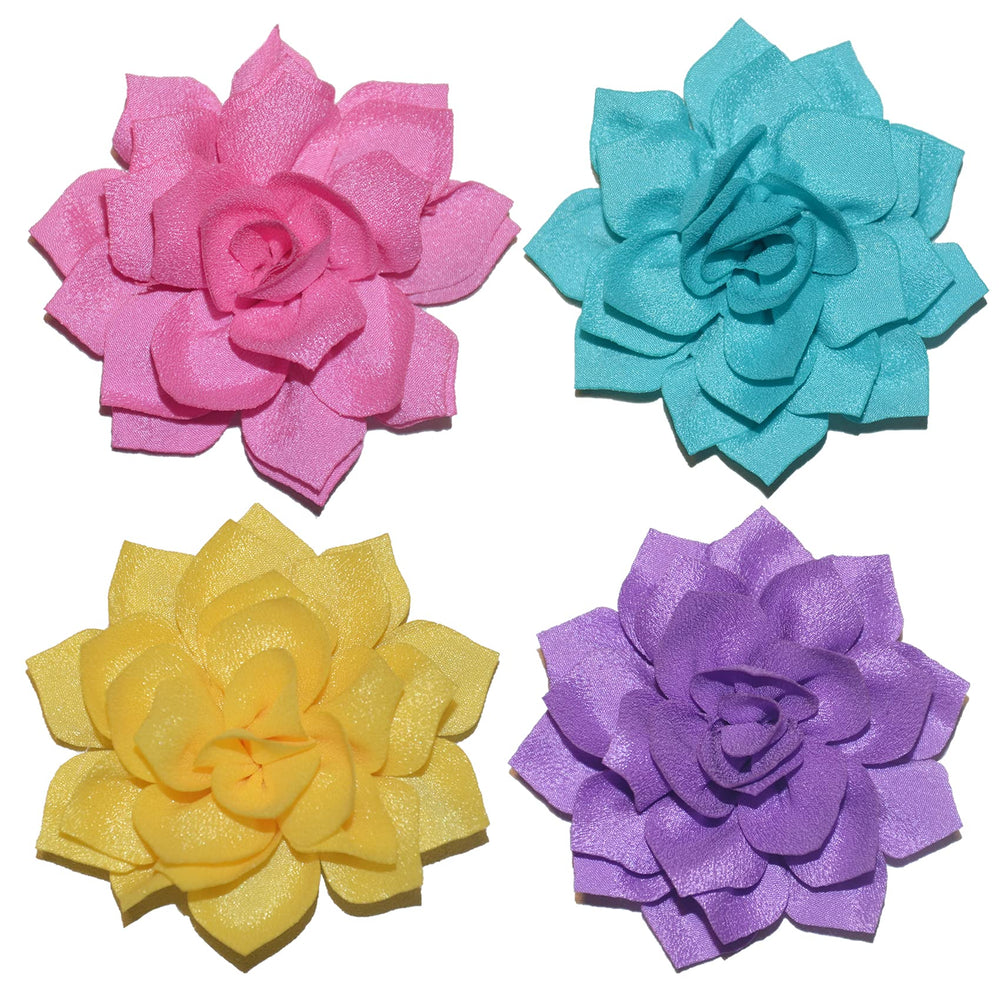 Viewind dog collar flowers cover 8 cm on pet for subtle sparkle