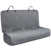 VIEWPETS bench seat cover waterproof grey protects upholstery from fur and spills