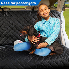 VIEWPETS heavy-duty dog seat cover endures claws and muddy paws for long-lasting protection.