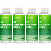 VIKOS cat litter deodorizer lemon refill 55ml four-pack delivering long-lasting odor control.