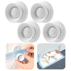 VIKOS Potty Training Pad Magnetic Holder on wall with strong magnets for secure training.