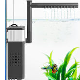 VILLNO 10W filter front view with strong flow for a clear, healthy aquarium.