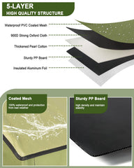 VILRAK heated cat pad inside delivers steady warmth during chilly evenings.