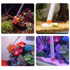 Vimvins fish tank cleaner close-up shows durable plastic construction