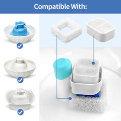 VinDox 8 carbon filters for Tritone fountain purify water quality and taste.