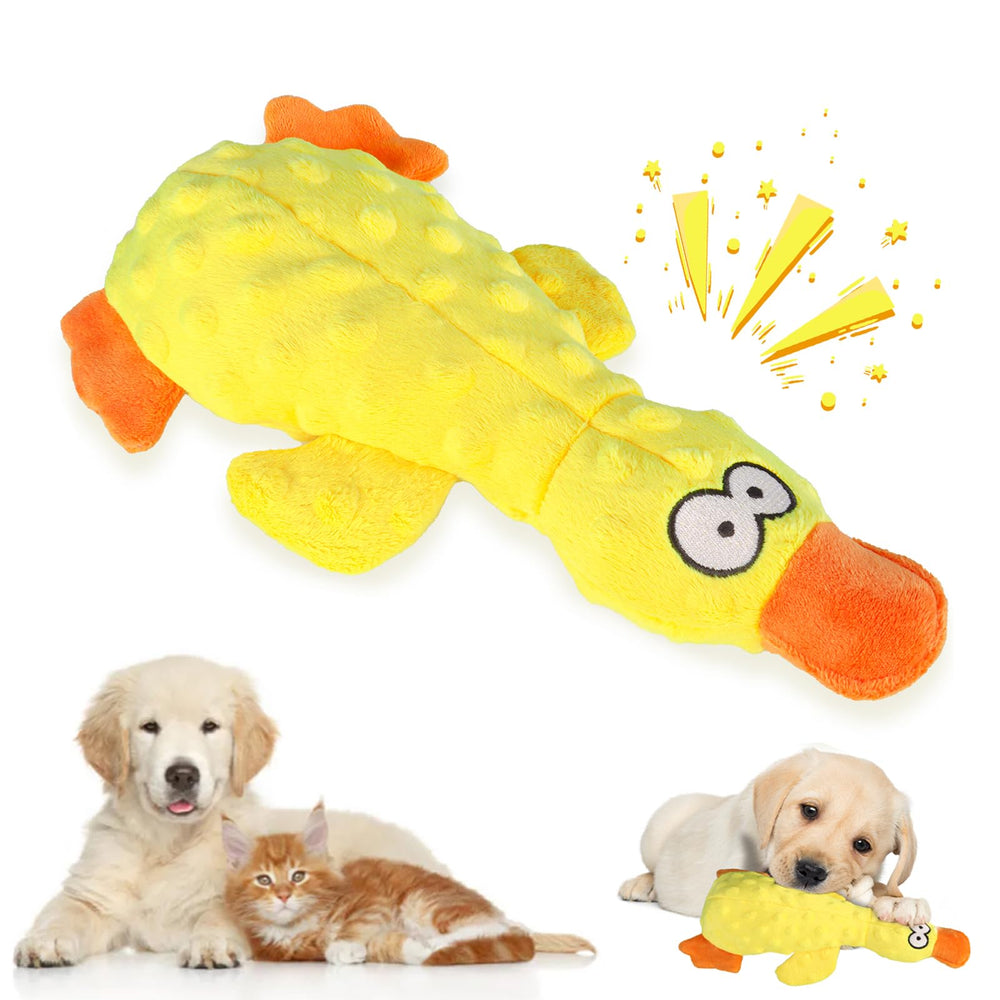 Vingtank Calming Duck Toy yellow side view for indoor engagement
