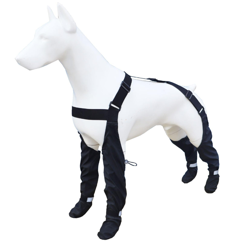 Vingtank dog suspender boots anti-lost design keeps four leggings secure during walks.
