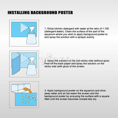 VIP.LINE rock wall background 72-inch poster creates immersive landscape for big tanks.