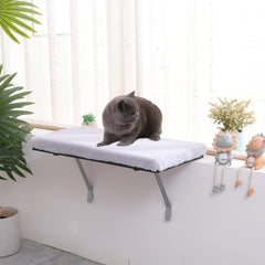 VIPACE cat window perch MDF frame offers sturdy support for sunlit lounging.