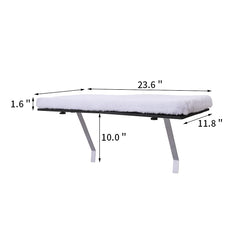 VIPACE cat window perch plush cover gray delivers soft comfort and easy cleaning.