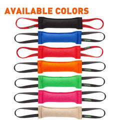 Viper dog tug made from premium French linen, rip-resistant for training.