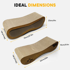 Viraagyiyou small scratcher board front view for compact spaces