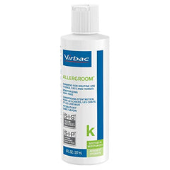 Virbac Allergroom coat after use shows smooth coat and hydrated skin.