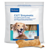 Virbac C.E.T. large-pack front view supports tartar control and fresh breath